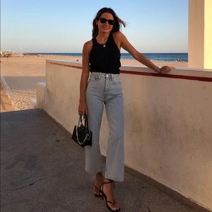 Mango Straight High Waist Jeans